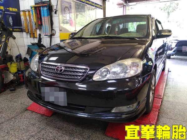 TOYOTA ALTIS 車輛行駛異音 輪胎軸承更換 KYB 黑筒避震器安裝 Yokohama AE01F 195/60/15 3D四輪定位