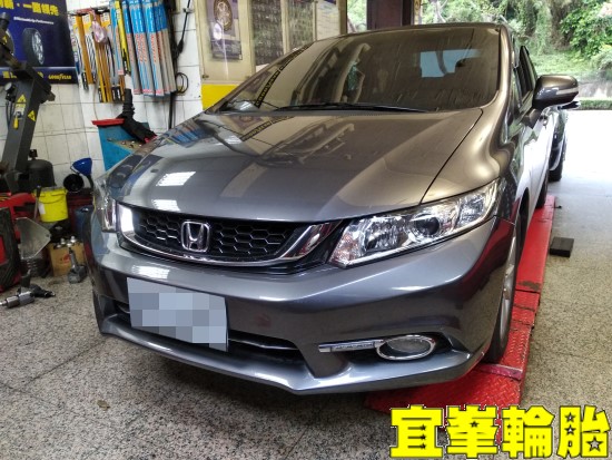 HONDA CIVIC 9.5代 SELENIA 0W30 SWD JAKO ATF Goodyear AssuranceTripleMax2 205/55/16 3D四輪定位