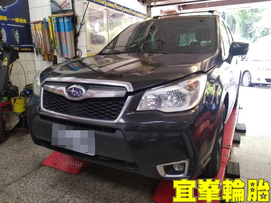 Subaru Forester BOHENG陶瓷競技前後來令 BOHENG前劃線碟盤跟換