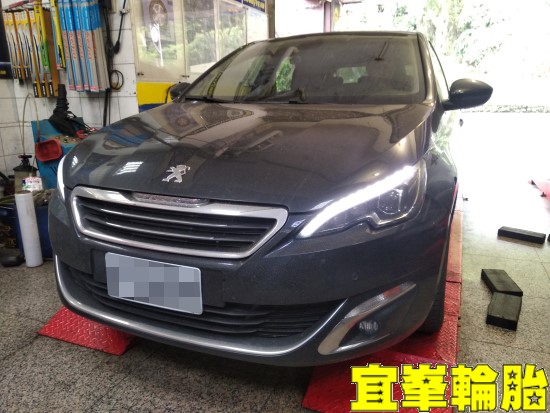 Peugeot 308  Goodyear ASYM-5 F1 Asymmetric-5 225/45/17 3D四輪定位