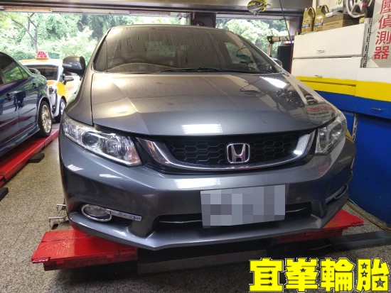 HONDA CIVIC 9.5代 SELENIA 0W30 輪胎對調