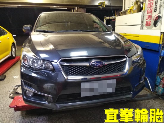 Subaru impreza 車輛行駛異音  輪胎變形檢查