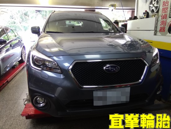 Subaru Outback 悲劇的自備鋁圈 Goodyear EfficientGrip Performance SUV 235/55/18 胎圈最佳化平衡  四輪定位