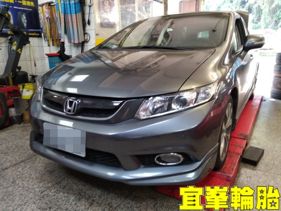 HONDA CIVIC 9代 Goodyear ASYM-5 F1 Asymmetric-5 215/45/17 3D四輪定位