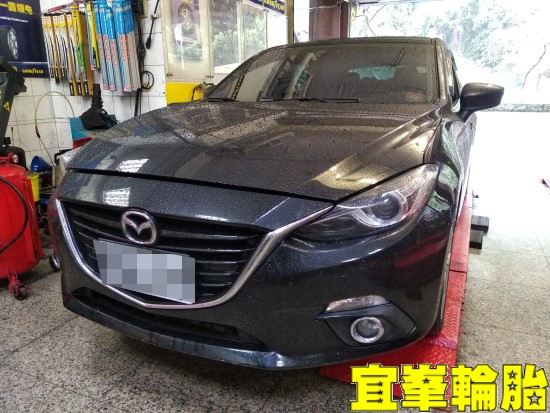 Mazda All-new Mazda3 SELENIA 5W30  BOHENG陶瓷競技前來令 Goodyear ASYM-5 F1 Asymmetric-5 225/40/18 3D四輪定位