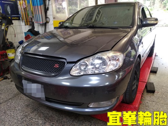 TOYOTA ALTIS 煞車滑動銷卡死 BOHENG陶瓷競技前來令 冷氣系統清洗保養 福士車室活性碳空氣濾網