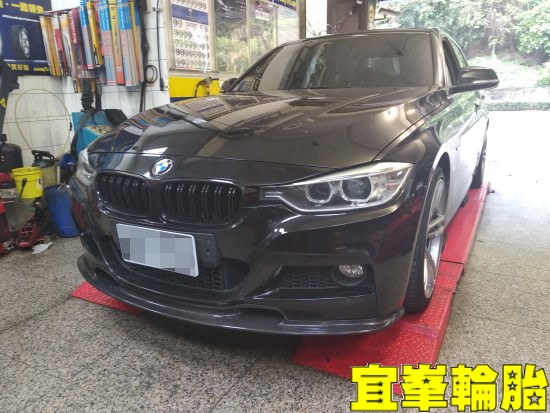 BMW F30 328i 高速煞車抖動 碟盤車銷研磨 3D四輪定位