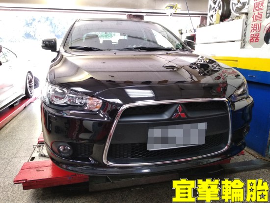 Mitsubishi Lancer Sportback 輪胎對調 極致胎圈平衡 3D四輪定位