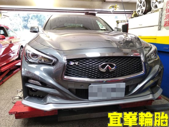 Infiniti Q50S PIRELLI P-ZERO PZ4 225/50/18 ZITO ZF01 3D四輪定位