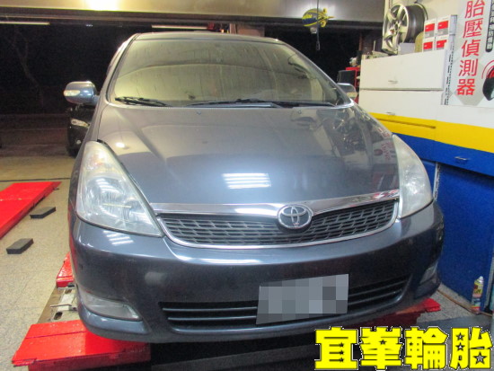 TOYOTA WISH SPR金屬氣嘴安裝