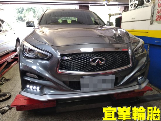 Infiniti Q50S 高速煞車抖動 碟盤車銷研磨