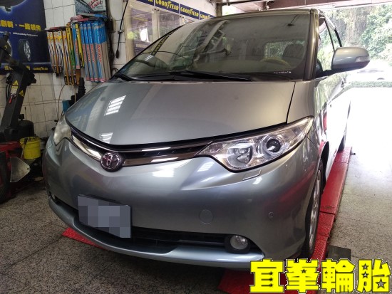 TOYOTA PREVIA 煞車異音 BOHENG陶瓷競技後來令極致安裝 碟盤車銷研磨