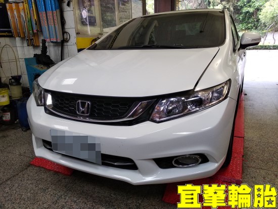 HONDA CIVIC 9.5代  PAGID陶瓷前來令片極致安裝 碟盤車銷研磨