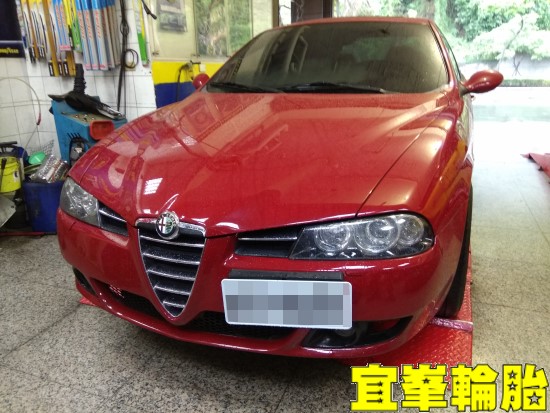 ALFA ROMEO 156 自備鋁圈更換 ORO TPMS移植 胎圈最佳化平衡不能