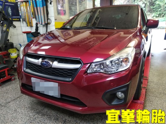 Subaru Impreza SELENIA 5W40 輪胎對調