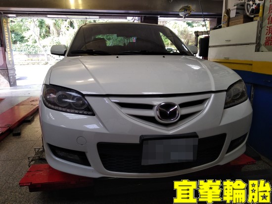 MAZDA 3 馬3 自備機油保養 Goodyear ASYM-5 F1 Asymmetric-5 215/45/17  3D四輪定位