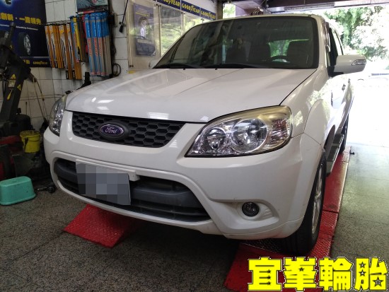 FORD ESCAPE 底盤異音 YKYB避震器更換 3D四輪定位