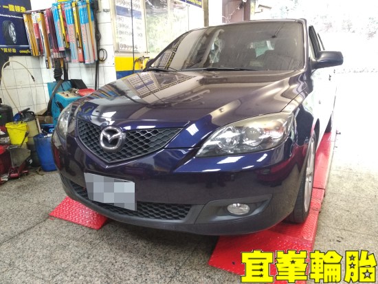 MAZDA 3 Goodyear EfficientGrip Performance 205/50/17 3D四輪定位 ORO W417 盲塞式TPMS極致安裝