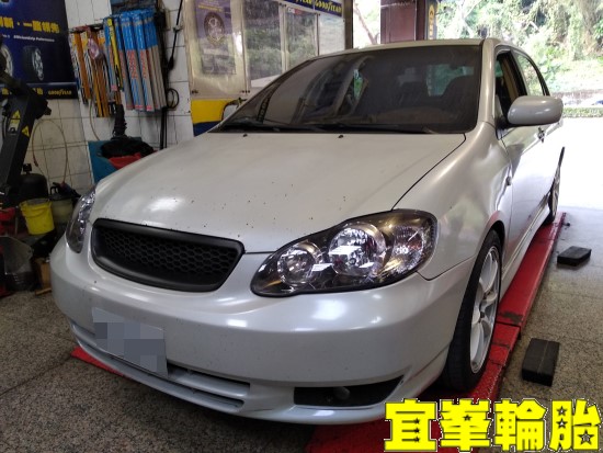 TOYOTA ALTIS  SELENIA 10W40 輪胎對調