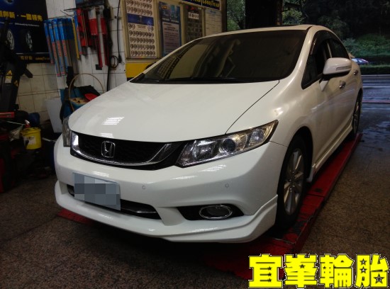 HONDA CIVIC9.5 喜美9.5代  底盤異音 三角架和尚頭更換 3D四輪定位