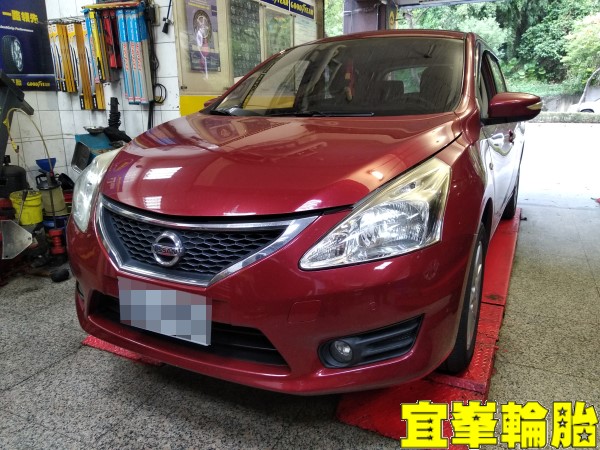 NISSAN BIG TIIDA SELENIA 5W40 輪胎對調