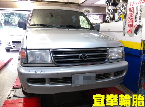 TOYOTA ZACE SURF GoodYear  Wrangler D-Sport 185/14C ORO W410-A TPMS 極致安裝 3D四輪定位