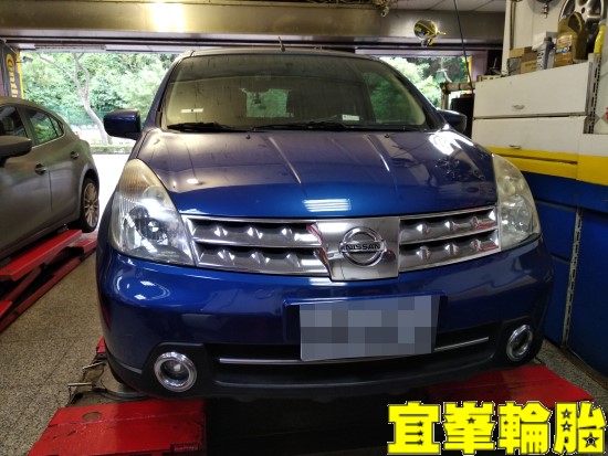 NISSAN LIVINA 煞車抖動 PAGID陶瓷前來令片極致安裝 原廠型碟盤更換