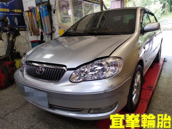 TOYOTA ALTIS 三角架強化鐵套更換 KYB NEW-SR 藍筒避震器安裝 3D四輪定位