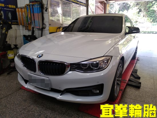 BMW F34 320 GT 後煞車碟盤 後來令片更換