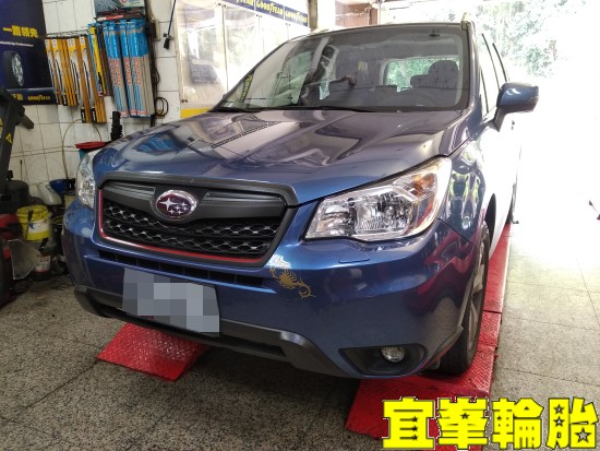 Subaru Forester 美國固鉑Cooper Evolution CTT 225/60/17 3D四輪定位 煞車異音 高速煞車抖動 BOHENG陶瓷競技前來令 極致安裝